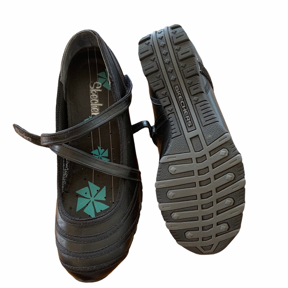 Skechers Mary Janes Leather 21158 Casual Shoe - Picture 5 of 11